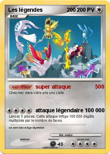 Pokemon Les légendes                200
