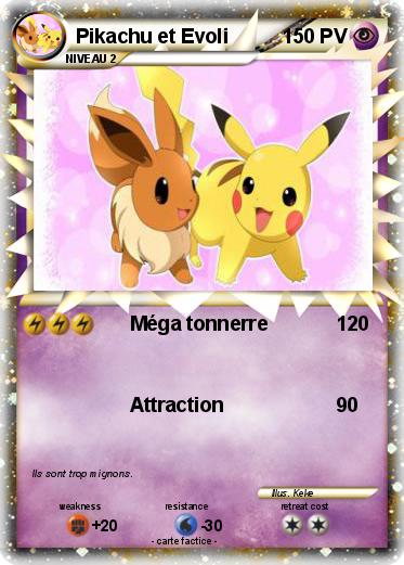 Pokemon Pikachu et Evoli