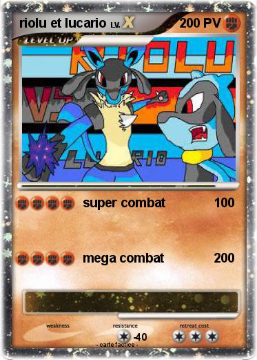 Pokemon riolu et lucario