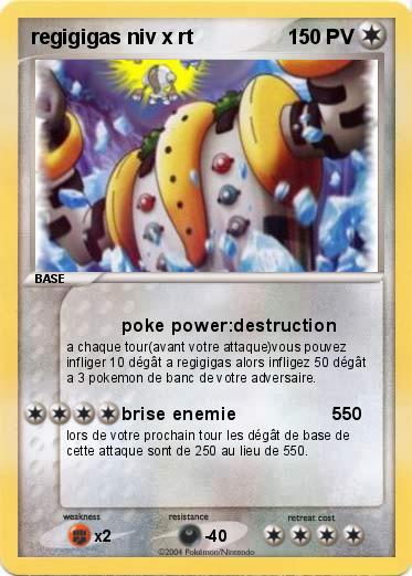 Pokemon regigigas niv x rt                                  
