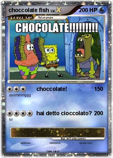 Pokemon choccolate fish