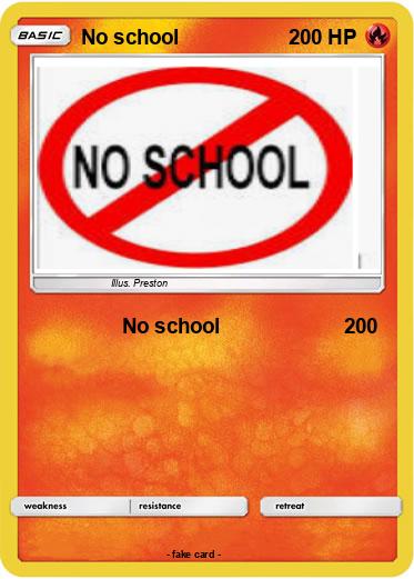 Pokemon No school