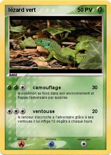 Pokemon lézard vert