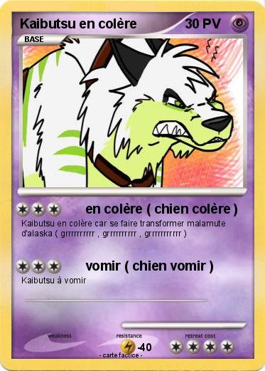 Pokemon Kaibutsu en colère