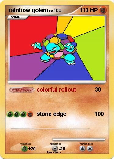 Pokemon rainbow golem