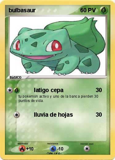 Pokemon bulbasaur