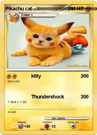 Pokemon Pikachu cat