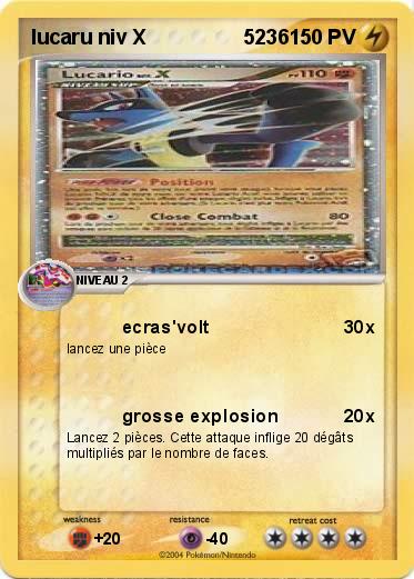 Pokemon lucaru niv X                 5236            