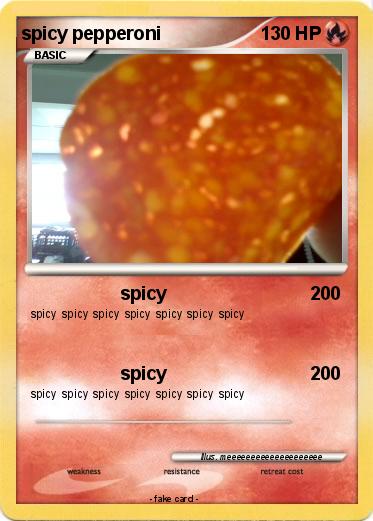 Pokemon spicy pepperoni