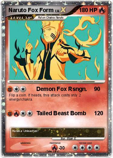 Pokemon Naruto Fox Form