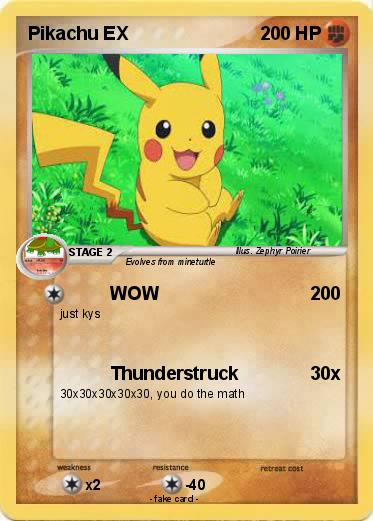 Pokemon Pikachu EX