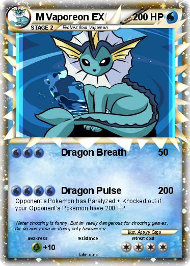 Pokemon M Vaporeon EX