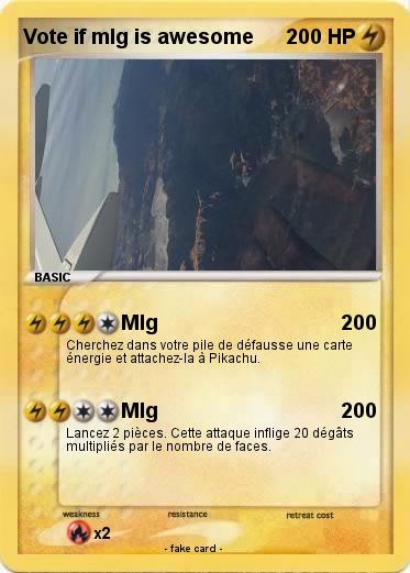 Pokemon Vote if mlg is awesome