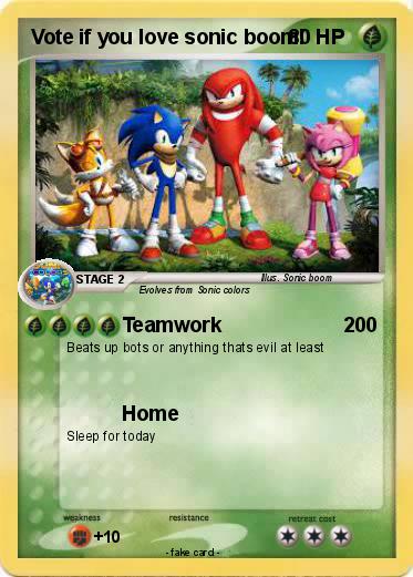 Pokemon Vote if you love sonic boom!
