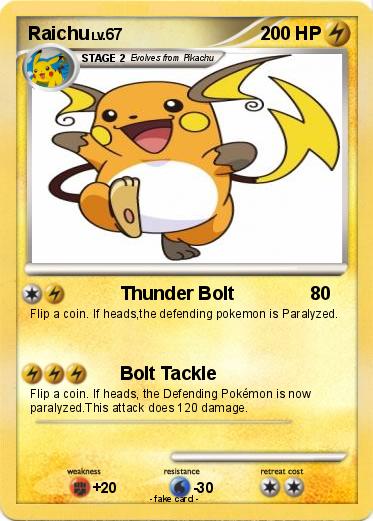 Pokemon Raichu