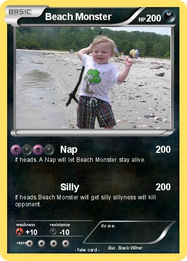 Pokemon Beach Monster