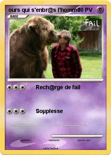 Pokemon ours qui s'enbr@s l'homme