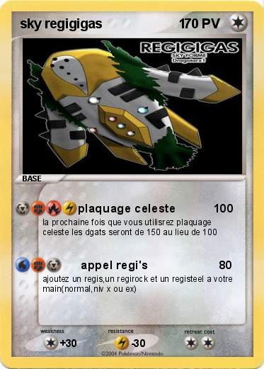 Pokemon sky regigigas                     1      