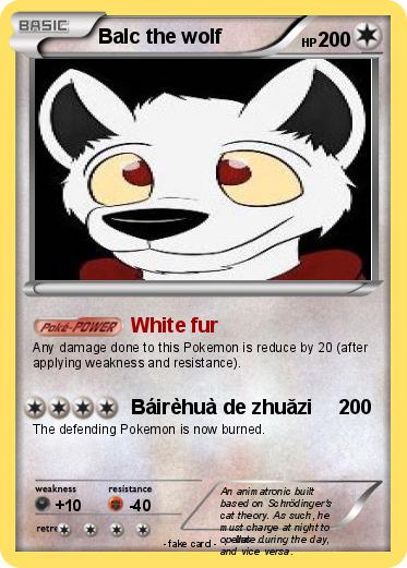 Pokemon Balc the wolf