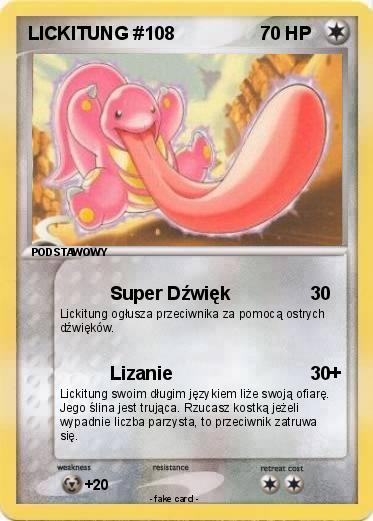 Pokemon LICKITUNG #108