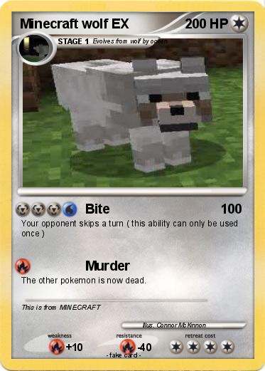 Pokemon Minecraft wolf EX