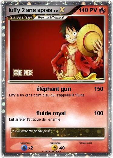 Pokemon luffy 2 ans après