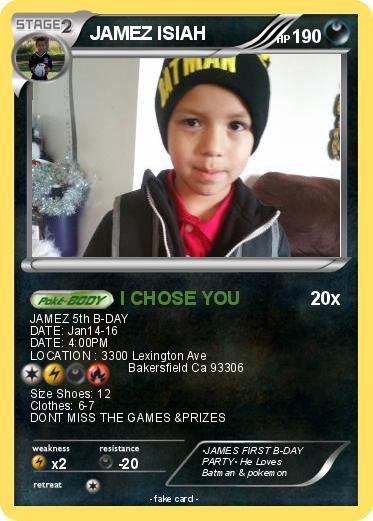 Pokemon JAMEZ ISIAH