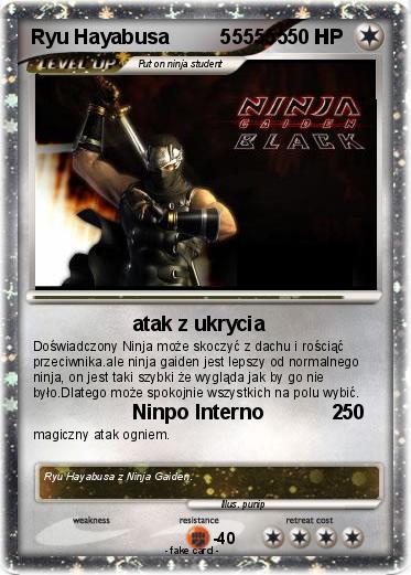 Pokemon Ryu Hayabusa         555555     H                          .