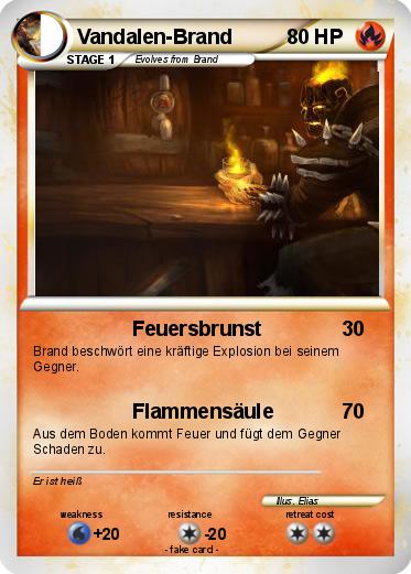 Pokemon Vandalen-Brand