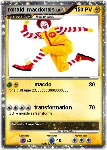 Pokemon ronald  macdonals