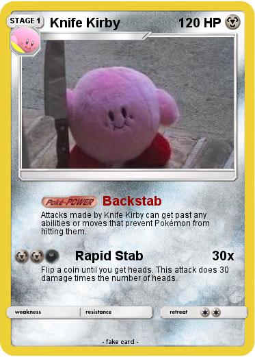 Pokemon Knife Kirby