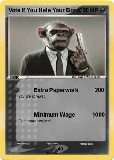 Pokemon Vote If You Hate Your Boss