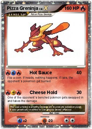 Pokemon Pizza Greninja