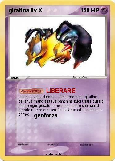 Pokemon giratina liv X