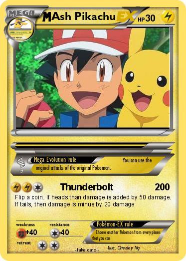 Pokemon Ash Pikachu