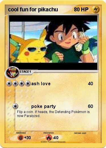 Pokemon cool fun for pikachu