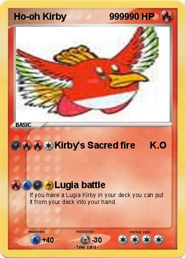 Pokemon Ho-oh Kirby                 9999