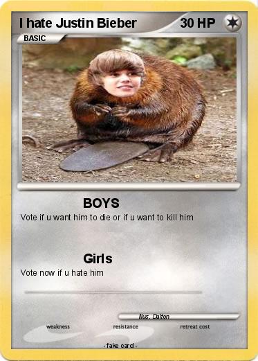 Pokemon I hate Justin Bieber