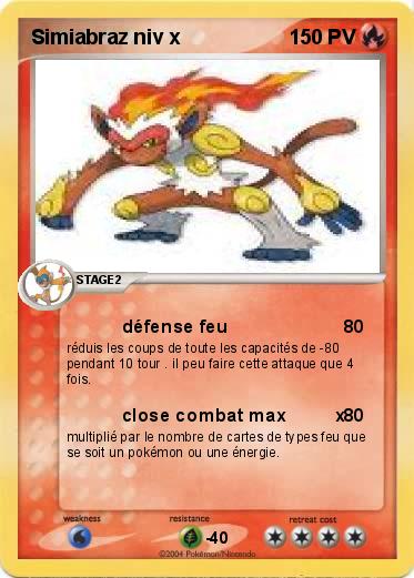 Pokemon Simiabraz niv x