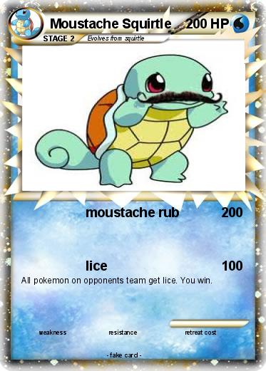 Pokemon Moustache Squirtle