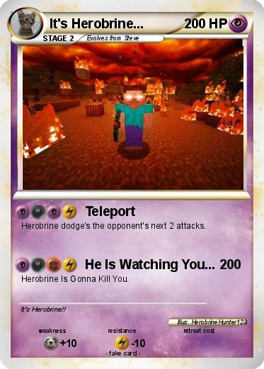 Pokemon It's Herobrine...