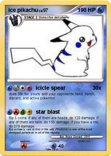 Pokemon ice pikachu