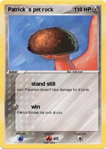 Pokemon Patrick `s pet rock