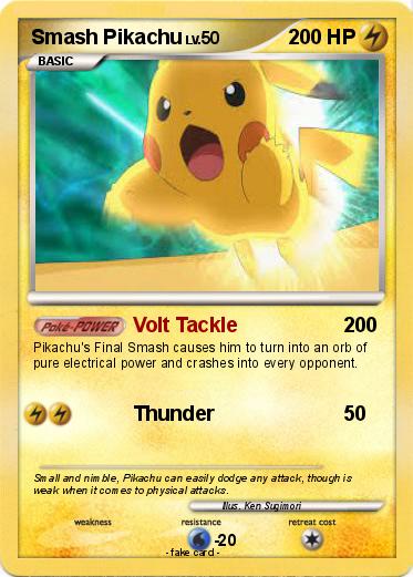 Pokemon Smash Pikachu