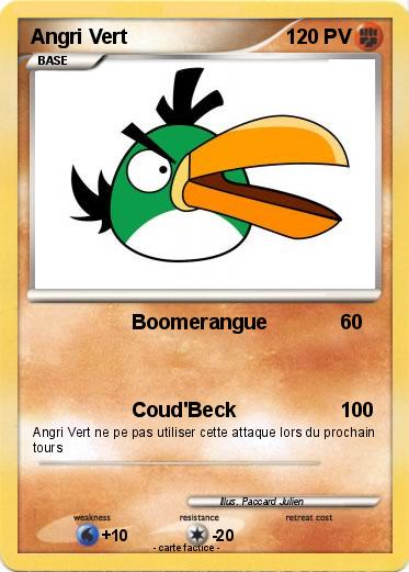 Pokemon Angri Vert