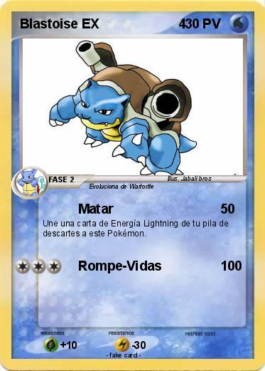 Pokemon Blastoise EX                      4