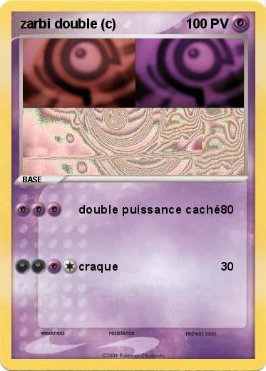 Pokemon zarbi double (c)