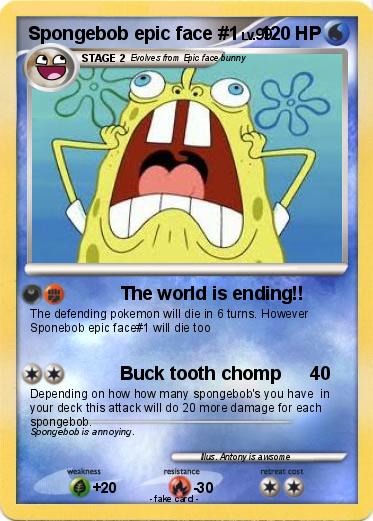 Pokemon Spongebob epic face #1