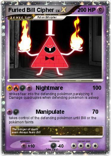 Pokemon Furied Bill Cipher