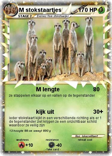 Pokemon M stokstaartjes